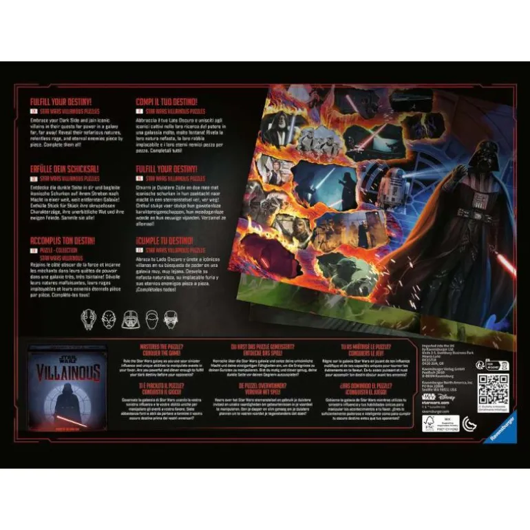 Ravensburger Puslespill 1000 Brikker - Star Wars Villainous: Darth Vader