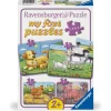 Ravensburger Puslespill 2/4/6/8 Brikker - Små bondegårdsdyr