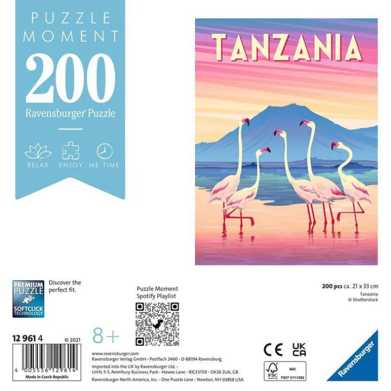 Ravensburger Puslespill 200 Brikker - Tanzania