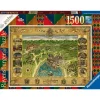 Ravensburger Puslespill 1500 Brikker - Harry Potter Galtvort Kart