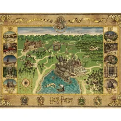 Ravensburger Puslespill 1500 Brikker - Harry Potter Galtvort Kart