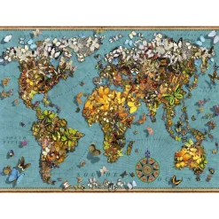 Ravensburger Puslespill 500 Brikker - World of Butterflies