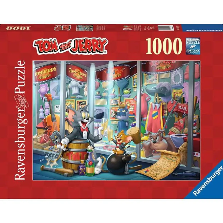 Ravensburger Puslespill 1000 Brikker - Tom & Jerry Hall Of Fame