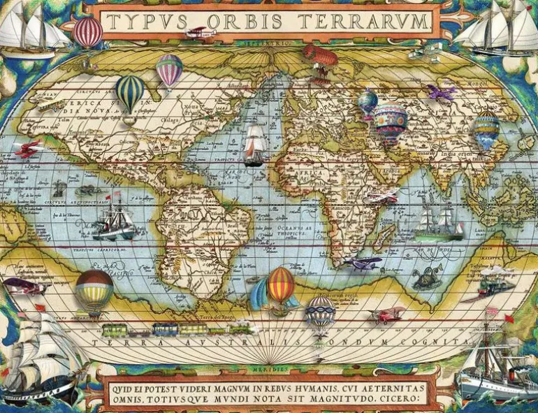 Ravensburger Puslespill 2000 Brikker - Around the World