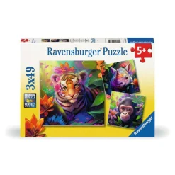 Ravensburger Puslespill 3x49 Brikker - Jungelbabyer