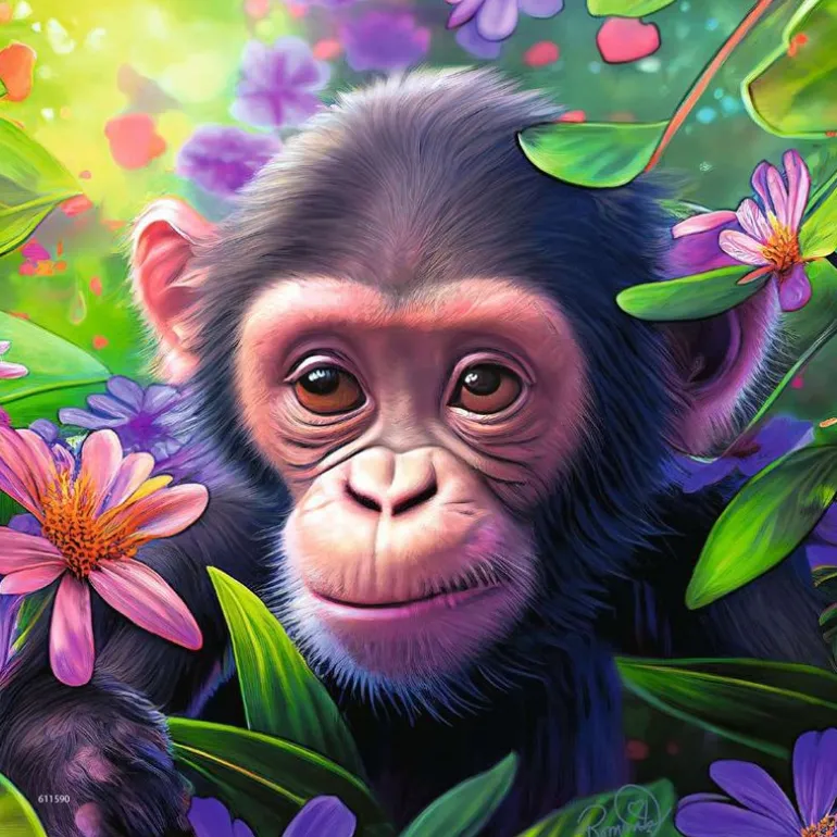 Ravensburger Puslespill 3x49 Brikker - Jungelbabyer