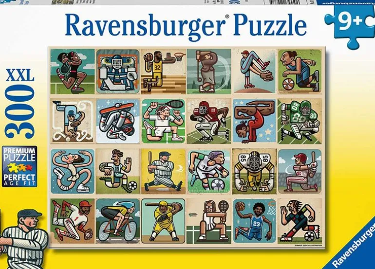 Ravensburger Puslespill 300XXL Brikker - Awesome Athletes