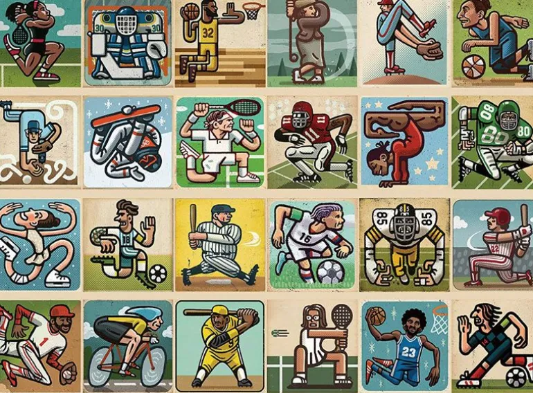 Ravensburger Puslespill 300XXL Brikker - Awesome Athletes