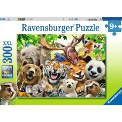 Ravensburger Puslespill 300XXL Brikker - Selfie av Eksotiske Dyr