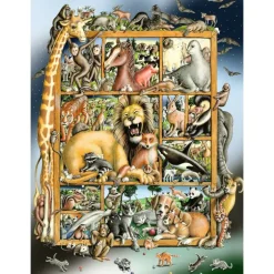 Ravensburger Puslespill 100XXL Brikker - Dyrene På Hyllen