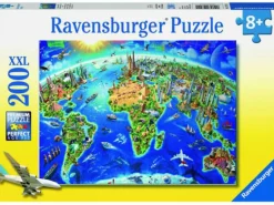 Ravensburger Puslespill 200XXL Brikker - Verden
