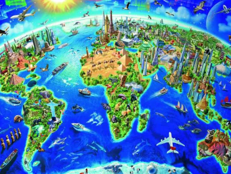 Ravensburger Puslespill 200XXL Brikker - Verden