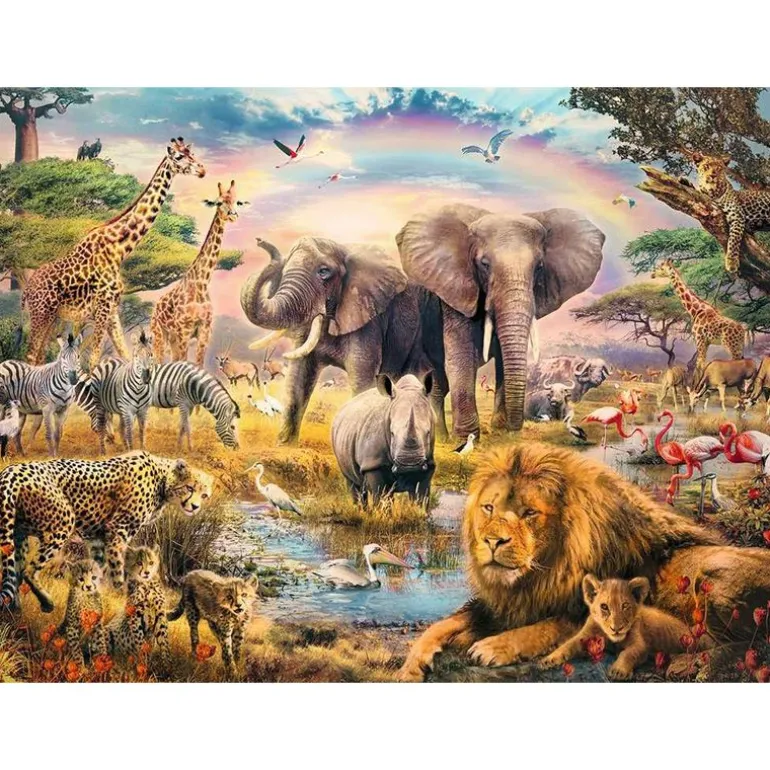 Ravensburger Puslespill 100XXL Brikker - Ville Dyr