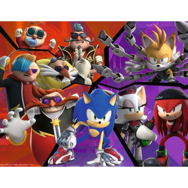 Ravensburger Puslespill 100XXL Brikker - Sonic Prime