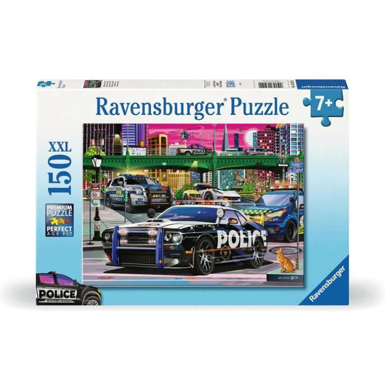 Ravensburger Puslespill 150XXL Brikker - Politi på Patrulje