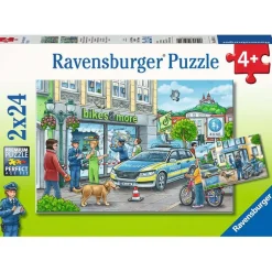 Ravensburger Puslespill 2x24 Brikker - Politi