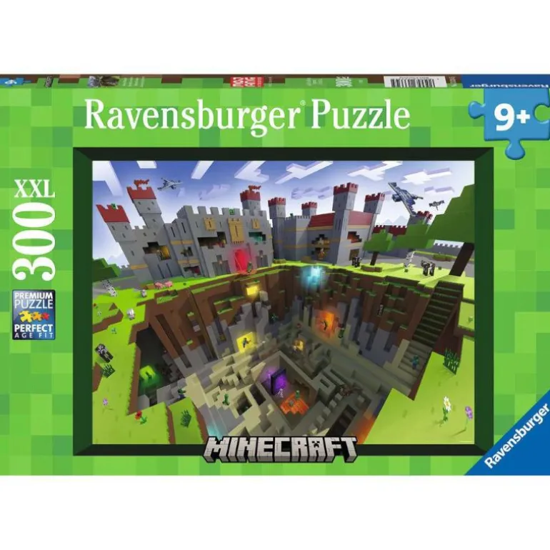 Ravensburger Puslespill 300XXL Brikker - Minecraft: Cutaway