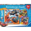 Ravensburger Puslespill 3x49 Brikker - Hot Wheels: Tøffe Biler