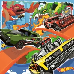 Ravensburger Puslespill 3x49 Brikker - Hot Wheels: Tøffe Biler