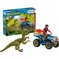 Schleich Dinosaurs - Røm på firehjuling fra Velociraptor