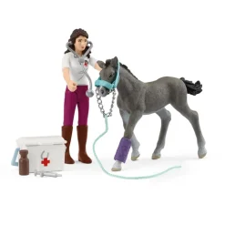 Schleich Pocket Sett: Mrs. Kramer med føll