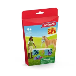 Schleich Pocket Sett: Sarah trener føllet