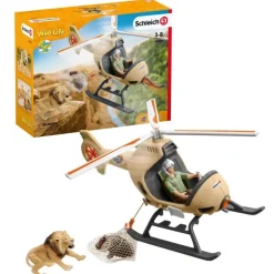 Schleich Wild Life - Helikopter berging av dyr