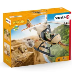 Schleich Wild Life - Helikopter berging av dyr