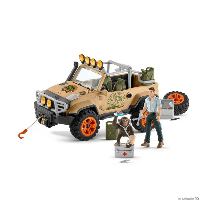 Schleich Wild Life - Terrengbil med vinsj