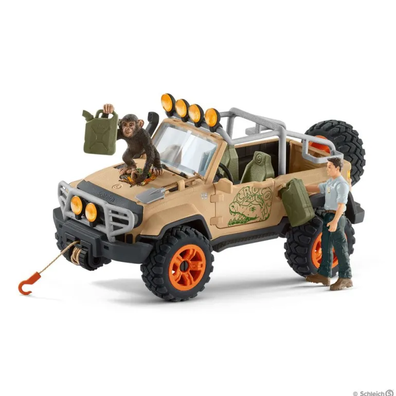 Schleich Wild Life - Terrengbil med vinsj