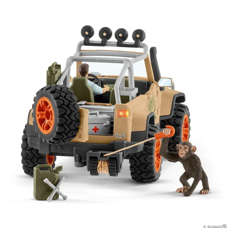 Schleich Wild Life - Terrengbil med vinsj