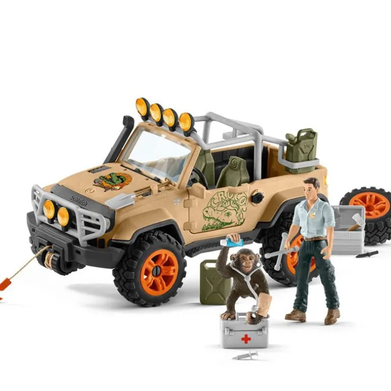 Schleich Wild Life - Terrengbil med vinsj