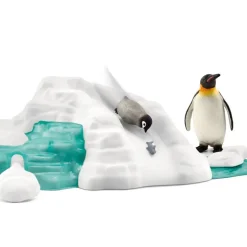 Schleich Wild Life Figursett m/ tilbehør - Penguin Family Fun
