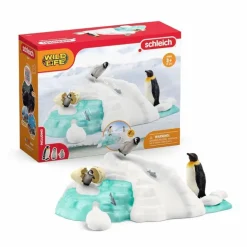 Schleich Wild Life Figursett m/ tilbehør - Penguin Family Fun