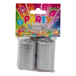 Serpentinere Holografisk Sølv 2 pk