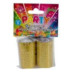 Serpentinere Holografisk Gull 2 pk