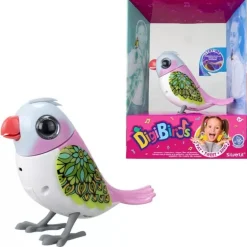 Silverlit Digibirds 2 - Hvit og rosa fugl med 50 melodier