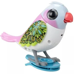 Silverlit Digibirds 2 - Hvit og rosa fugl med 50 melodier