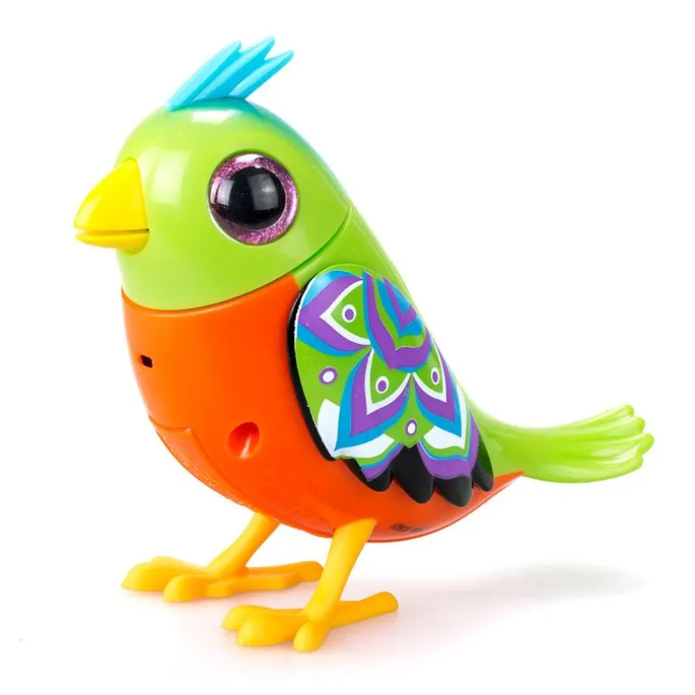 Silverlit Digibirds 2 - Oransje og Grønn fugl med 50 melodier