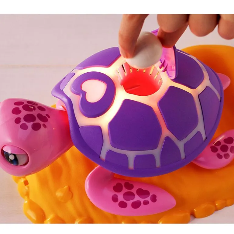 Silverlit Interaktiv Rescue Turtle m/ 3 babyskilpadder - Rosa