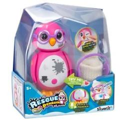 Silverlit Interaktiv Rescue Mini Penguin m/ lyd - Rosa