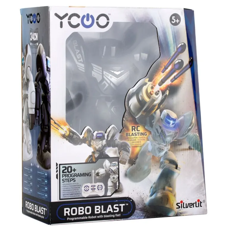 Silverlit Ycoo Programmerbar Robo Blast Robot 34cm - Svart
