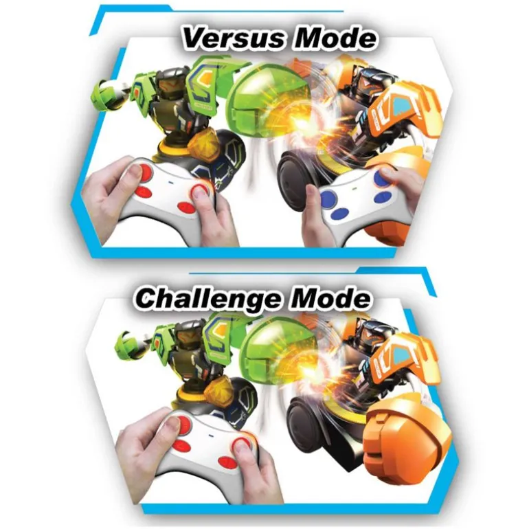 Silverlit Ycoo Robo Kombat Tornado Robotsett 2-Pakning - Grønn / Blå