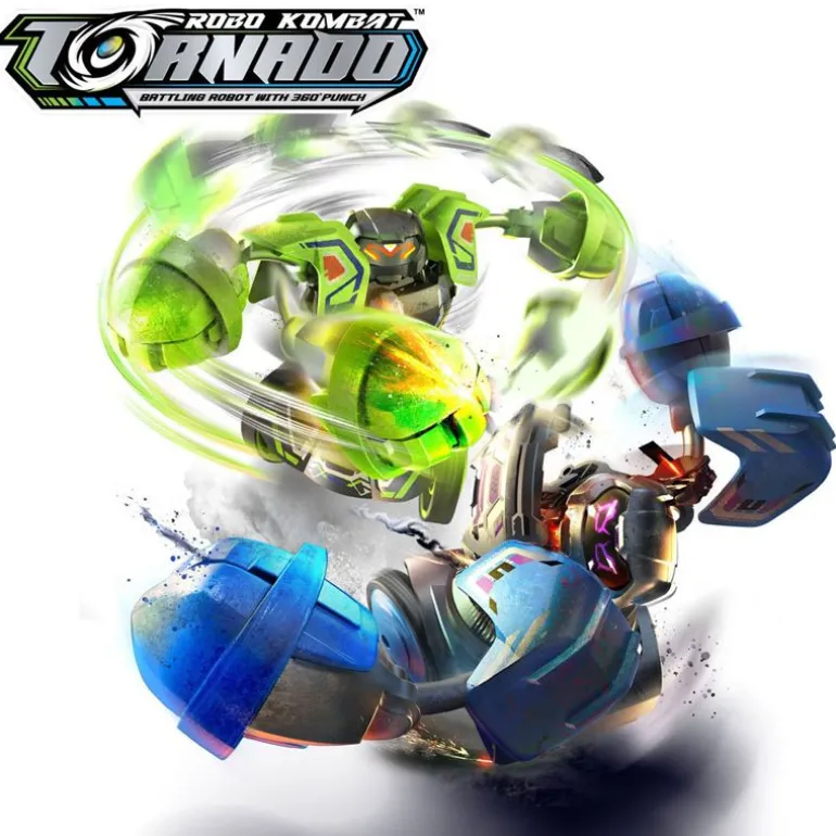 Silverlit Ycoo Robo Kombat Tornado Robotsett 2-Pakning - Grønn / Blå