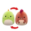Squishmallows Flip-A-Mallow Plysjbamse 13cm - Seanster Velociraptor / Kelly Stegosaurus