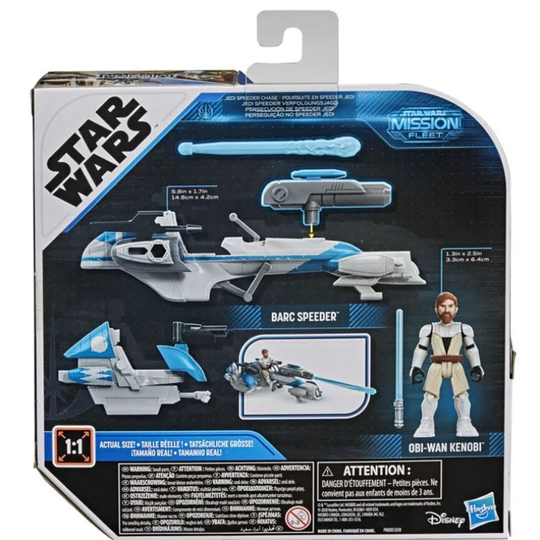 Star Wars Mission Fleet - Obi-Wan og Barc Speeder