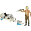Star Wars Speeder Bike og Poe Dameron 30 cm figur