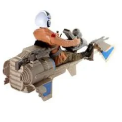 Star Wars Speeder Bike og Poe Dameron 30 cm figur