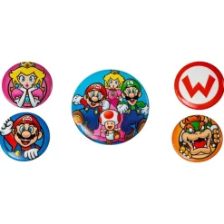 Super Mario - Sett med merker 5 stk