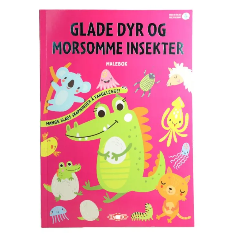 Tactic Malebok - Glade Dyr og Morsomme Insekter